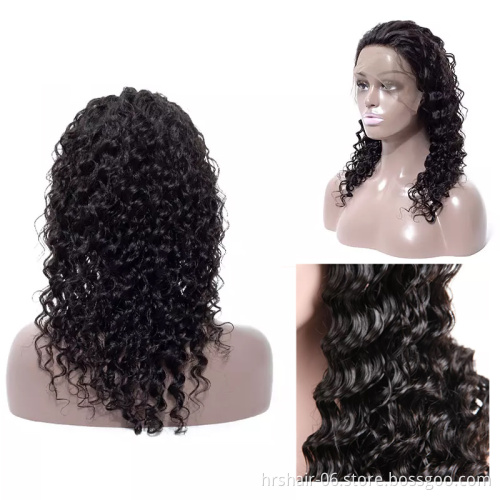 Malaysian Lace Frontal Human Hair Wig Deep Curly Wave Human Hair Wigs for Black Women Mink Brazilian Remy Free Shipping hair